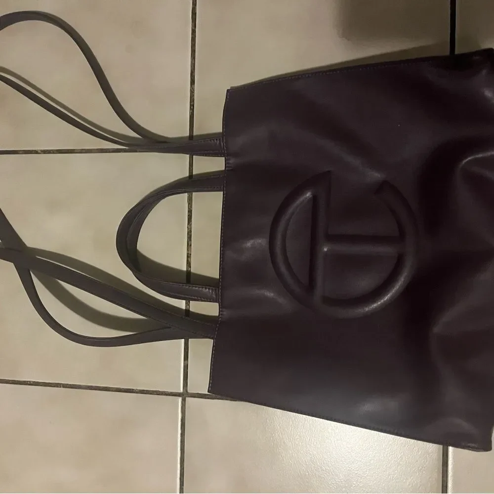 Telfar Eggplant Large Tote Bag